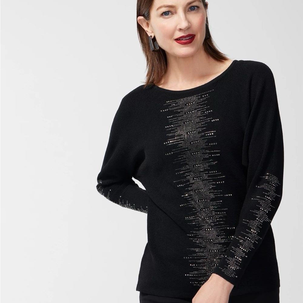 NWOT $89 CHICO’S Studded Detail Pullover Sweater